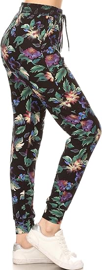 Leggings Depot Women's Jogger Track Cuff Sweatpants with Pockets for Yoga, Workout